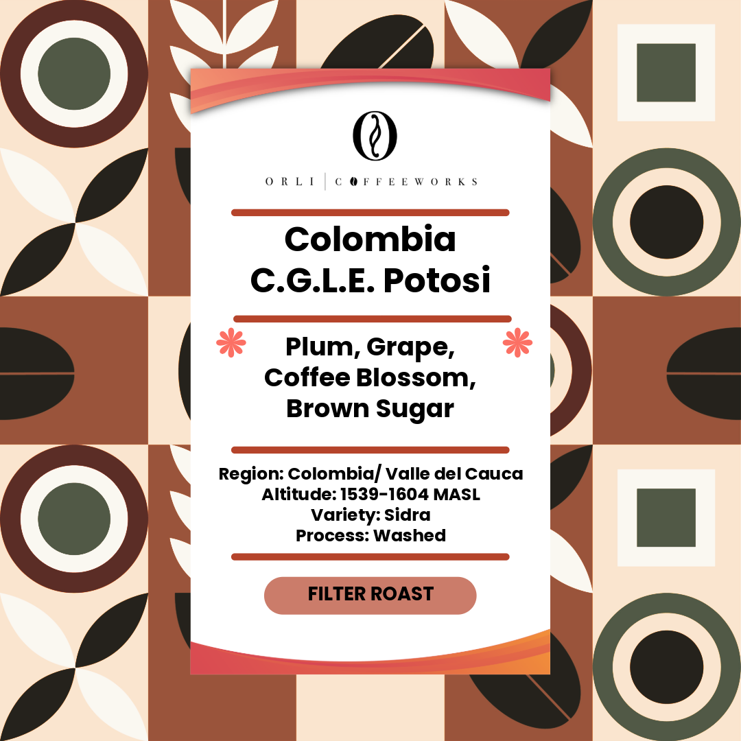 Colombia CGLE Potosi Sidra Washed 250g