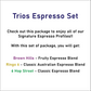 Trios Espresso Set